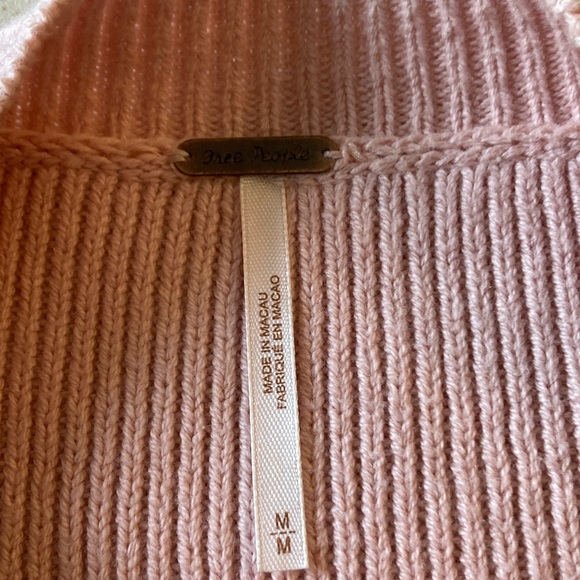 Free People Striped Cropped Sweater Women Size M - Picture 4 of 15